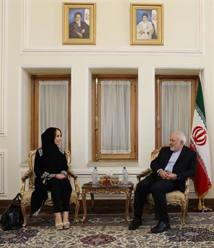 رئيسة الاتحاد البرلماني الدولي تلتقي الدكتور ظريف