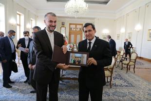 الدکتور أمیر عبداللهیان یستقبل وزیر خارجیة ترکمانستان